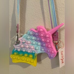 Cat & Jack Unicorn Pop It Bag - Pink, Blue, Yellow